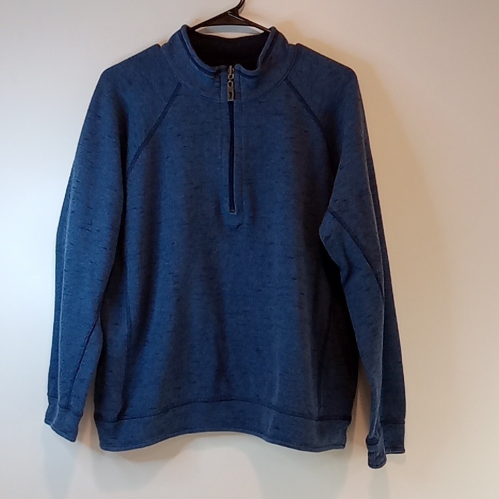Tommy Bahama Pullover Sweater 100% Cotton Elastic Waist & Cuffs Men's Sz Med EUC